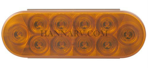 Optronics STL-72AB 6 Inch Oval Amber LED Park/Rear/Turn Light - 10 Diode